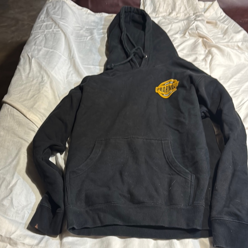 Black Hoodie with Yellow Logo